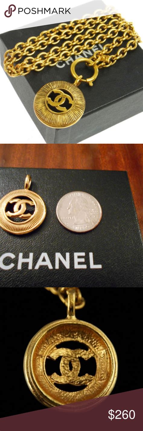 chanel gold locket|authentic chanel jewelry.